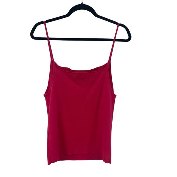 By Anthropologie Spaghetti Strap Pink Knit Tank Top Womens Large AS IS - Picture 6 of 6